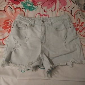 time and tru high rise shorts
